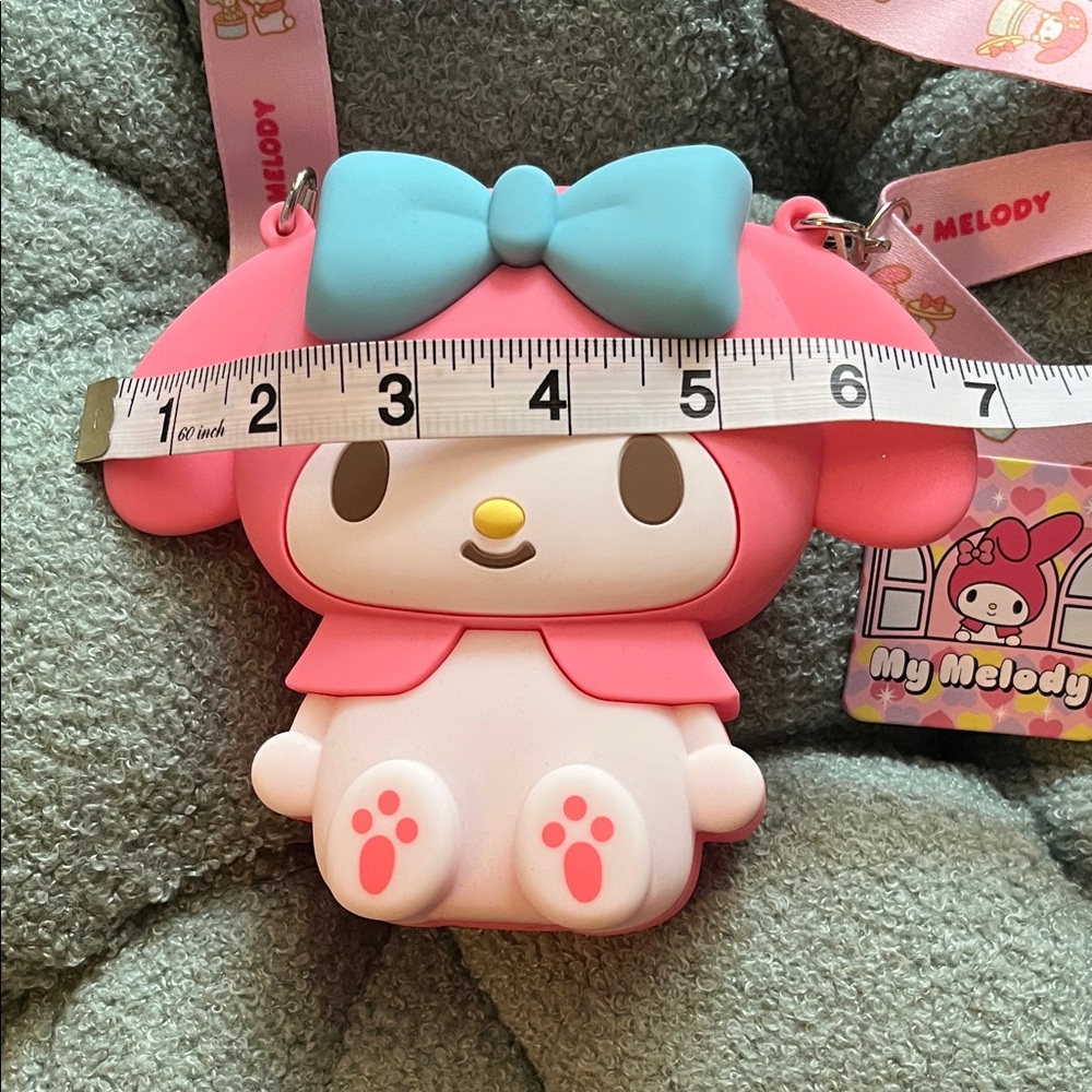 Cute My Melody Pink and Blue Silicone Crossbody Purse NWT - Picture 3 of 9